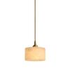 SteFik - Marble Shade Pendant Lamp E27 1- Lamp Modern - Brass Hanging Light Bar Counter Island Bedside Decoration Suspended Chandelier Indoor Lighting Fixtures,Pendant view 1