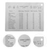 Alipis Professional Kitchen Measurement Conversion Chart Magnet for Baking Cooking Household Measure Equivalents Chart for Fridge Easy to Use Store Magnetic Attachment view 3