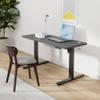 SIAGO Electric Standing Desk Adjustable - 48 x 24 Inch Sit Stand up Desk with Cable Management - 3 Memory Preset Adjustable Height Table view 2