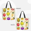 SSIMOO Cartoon Vegetable Fruits Trendy Fashion Shopping Bags,Zippered Convenience Bag,Shopping Tote And Shoulder Bag view 3