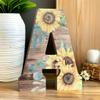 COLLECTIVE HOME - Wooden Alphabet Letters, Versatile 16-Inch High Freestanding and Wall-Mountable Letter Decor, Ideal for Springtime Home and Office Beautification, Perfect Housewarming Gift (A) view 3