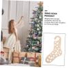 Ciieeo Wooden Sock Display Props Christmas Tree Pendant DIY Decor Xmas Sock Pendant Family Present view 3