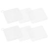 uxcell Silicone Tub Stopper Floor Drain Cover, 6 x 6inch Anti-Odor Bathtub Drain Mat Plugs Sewer Stopper for Kitchen Bathroom Balcony, Square White 6Pcs view 1