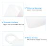 uxcell Silicone Tub Stopper Floor Drain Cover, 6 x 6inch Anti-Odor Bathtub Drain Mat Plugs Sewer Stopper for Kitchen Bathroom Balcony, Square White 6Pcs view 4