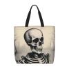 SSIMOO Interesting Skeleton Trendy Fashion Shopping Bags,Zippered Convenience Bag,Shopping Tote And Shoulder Bag view 1