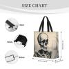 SSIMOO Interesting Skeleton Trendy Fashion Shopping Bags,Zippered Convenience Bag,Shopping Tote And Shoulder Bag view 4