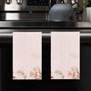 Cherry Blossom Hand Towel Set of 2 Pink Floral Bath Towels Soft Cherry Blossoms Flower Fingertip Face Towel for Bathroom Kitchen Hotel Spa Decor Gift 24 x 16 Inches view 2