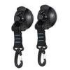 KOMBIUDA 2pcs Suction Cup Hooks for Bathroom and Outdoor Travel, Blue ABS view 1
