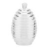 Tyenaza Honey Jar, 265ml Transparent Beehive Shaped Honey Jar with Dripper Stick for Storing and Dispensing Honey view 1