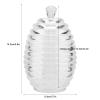Tyenaza Honey Jar, 265ml Transparent Beehive Shaped Honey Jar with Dripper Stick for Storing and Dispensing Honey view 2