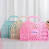 Lollory Personalized Jelly Bag Retro Trendy Basket, Name Custom Beach Tote Purse Child Gift Bag Plastic Bridesmaid Bag for Bridesmaid Gift Idea Baby Girl Women Friend Birthday Party Wedding Favor view 2