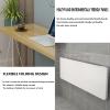 RUANLOV Heavy Duty Wall Mounted Folding Table, Wall Mounted Desk, Drop Down Table,Folding Table, Floating Desk, Folding Shelf Brackets, Laundry Table for Folding Clothes (A 120x40cm) view 3