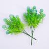 5 PCS Artificial Hydrangea, Plastic Fake Flower Heads with Stem and Leaves, Fake Orange Hydrangea Flowers for Wedding Home Garden Centerpiece,Blue view 1