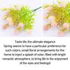 5 PCS Artificial Hydrangea, Plastic Fake Flower Heads with Stem and Leaves, Fake Orange Hydrangea Flowers for Wedding Home Garden Centerpiece,Blue view 3