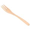 Fruit Salad Fork, Compact and Portable Wood Long Handle Lunch Dessert Fork Kitchen Cutlery for Office Outdoor view 4