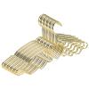 Gold Strong Metal Hangers 20 Pack, Gold Clothes Hangers with Non-Slip Shoulder Grooves, Standard Suit Hangers for Jacket, Shirt, Dress (Color : B) view 1