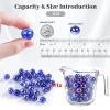 DomeStar 1LB Glass Marbles Bulk, Marbles for Vases 0.63 Inch Vase Fillers Dark Blue Glass Beads for Home Decor view 2