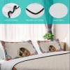 Twin XL Size Quilt Set,Spring Easter Rabbit Egg Retro Linen Lightweight Bedspread Coverlet Set Soft Microfiber Summer Quilt with 2 Pillow Shams,Watercolor Bunny 3 Piece Comforter Bedding Set view 4