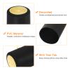 uxcell 100Pcs PVC Heat Shrink Capsules Wine Bottle Capsules Shrink Cap Wrap with Tear Tab Shrink Top Cover for Wine Cellars and Home Kitchen, Black/Gold 30x45mm view 3