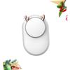 Ciieeo Portable Usb Rechargeable Neck Hanging Fan Creative Deer Horn Design Mini Outdoor Cooling Device for Students and Travelers Lightweight Quiet up to Hours Battery Life White view 3