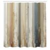 Ambesonne Striped Shower Curtain, Rustic Farmhouse Concept Muted Tone Woody Look Backdrop Illustration, Cloth Fabric Bathroom Decor Set with Hooks, 69" W x 75" L, Eggshell Sea Blue Khaki view 4