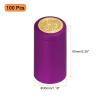 uxcell 100Pcs PVC Heat Shrink Capsules Wine Bottle Capsules Shrink Cap Wrap Shrink Top Cover for Wine Cellars and Home Kitchen, Rose Red 30x60mm view 2