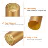 uxcell 100Pcs PVC Heat Shrink Capsules Wine Bottle Capsules Shrink Cap Wrap Shrink Top Cover Grape Shape for Wine Cellars and Home Kitchen, Yellow Gold 30x60mm view 3