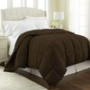 SPRINGSTONE BEDDING Ultra Soft 600 Series 3 Pieces Egyptian Cotton Goose Down Alternative Warm Comforter Set (Comforter + 2 Pillowcases) 400 GSM Quilt Duvet Insert King XL Coffee Brown 92'' x 106'' view 3