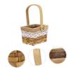Holibanna 3pcs Hand-woven Decorative Storage Basket for Home Decor Compact Khaki Flower Arrangement Holder Multifunctional Woven Basket for Organizing and Arranging Flowers view 4