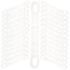 PRETYZOOM 200pcs Silicone Clothing Hanger Strips Non-Slip Hanger Pads for Skirt Pants Clips view 2