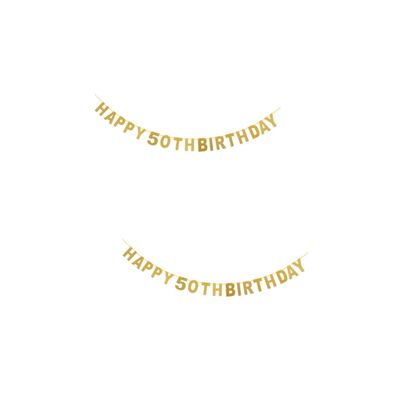 Amosfun 2pcs Wreath Birthday Hanging Decorations Glitter Banner Dining Room Table Decor Birthday Party Banners Ornament Guirnaldas para Banner Decorate Glitter Powder Latte Art