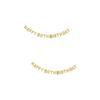 Amosfun 2pcs Wreath Birthday Hanging Decorations Glitter Banner Dining Room Table Decor Birthday Party Banners Ornament Guirnaldas para Banner Decorate Glitter Powder Latte Art view 1