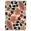 Teppich homes Hand Tufted Wool Area Rug, Beige Floral Pattern with Leaf Motifs, Soft Decorative Indoor Carpet for Living Room, Bedroom & Hallway 5x7, 8x10, 9x11, 10x13 view 1