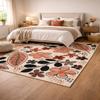 Teppich homes Hand Tufted Wool Area Rug, Beige Floral Pattern with Leaf Motifs, Soft Decorative Indoor Carpet for Living Room, Bedroom & Hallway 5x7, 8x10, 9x11, 10x13 view 3