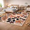 Teppich homes Hand Tufted Wool Area Rug, Beige Floral Pattern with Leaf Motifs, Soft Decorative Indoor Carpet for Living Room, Bedroom & Hallway 5x7, 8x10, 9x11, 10x13 view 4