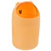 HOLIDYOYO Compact Bear Trash Can Desk Top Waste Bin Small Trashcan Mini Garbage Can Plastic Lid Office Wastebasket view 1
