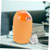 HOLIDYOYO Compact Bear Trash Can Desk Top Waste Bin Small Trashcan Mini Garbage Can Plastic Lid Office Wastebasket view 3