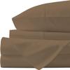 THE ROYAL TEXTILE COMPANY Factory Outlet 600 Thread Count 6 Piece Sheet Set fits Upto 18-20 Inches Deep Pocket 100% Cotton Twin XL Size, Taupe Solid view 1