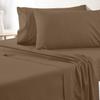 THE ROYAL TEXTILE COMPANY Factory Outlet 600 Thread Count 6 Piece Sheet Set fits Upto 18-20 Inches Deep Pocket 100% Cotton Twin XL Size, Taupe Solid view 2