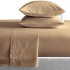 THE ROYAL TEXTILE COMPANY Factory Outlet 600 Thread Count 6 Piece Sheet Set fits Upto 18-20 Inches Deep Pocket 100% Cotton Twin XL Size, Taupe Solid view 3