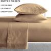 THE ROYAL TEXTILE COMPANY Factory Outlet 600 Thread Count 6 Piece Sheet Set fits Upto 18-20 Inches Deep Pocket 100% Cotton Twin XL Size, Taupe Solid view 4