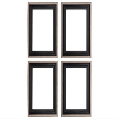 Creative Mark Illusions Floater Frame For 3/4" Deep Canvases - 18x24 Antique Silver - No Glass or Backing - Wood Composite Floating Illusion Frame for Canvas Paintings- With Hanging Hardware