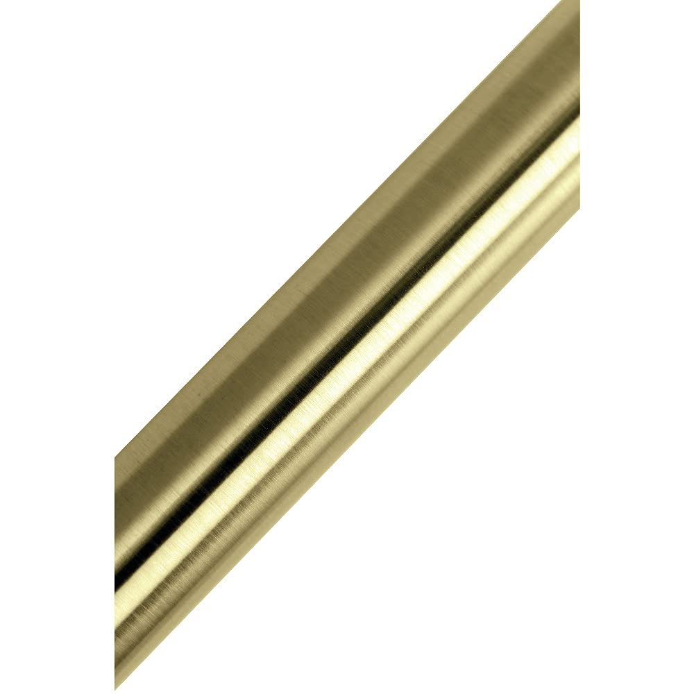 212 Main 60-72 in. Edenscape Adjustable Stainless Steel Tension Shower Curtain Rod, Brushed Brass