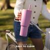Simple Modern Disney 40 oz Tumbler with Handle and Straw Lid | Insulated Reusable Stainless Steel Water Bottle Travel Mug | Gifts for Women Men Him Her | Trek Collection | 40oz | Princess Icons view 4