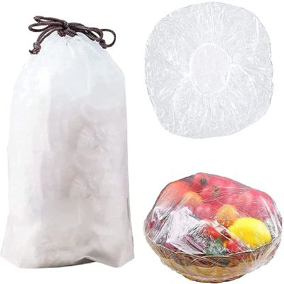 WaLKFb 100/200/300 Pcs Fresh Storage Bags, Plastic Seal Bags Food Cover, Reusable Elastic Covers For Food Storage Grill (Color : 300 PCS)