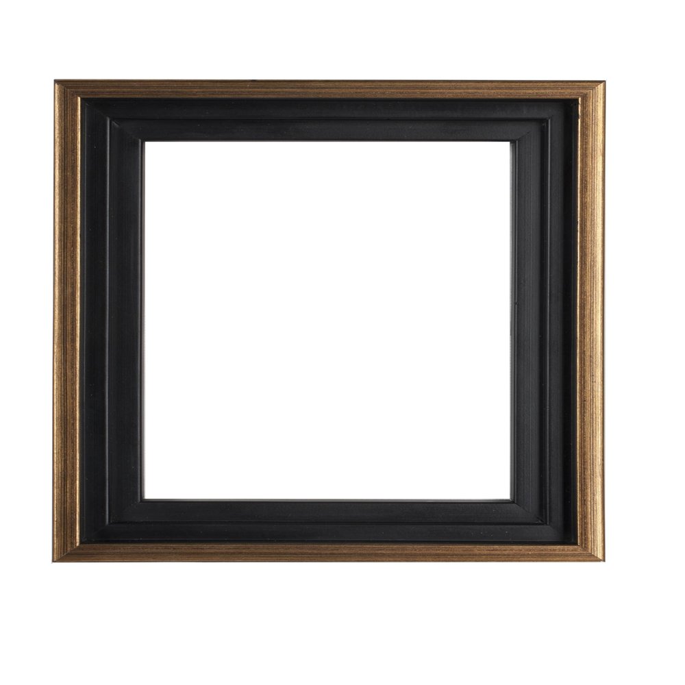Creative Mark Illusions Floater Frame For 3/4" Deep Canvases - 5x7 Antique Gold - No Glass or Backing - Wood Composite Floating Illusion Frame for Canvas Paintings- With Hanging Hardware