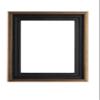 Creative Mark Illusions Floater Frame For 3/4" Deep Canvases - 5x7 Antique Gold - No Glass or Backing - Wood Composite Floating Illusion Frame for Canvas Paintings- With Hanging Hardware view 1