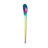 HIDEERPPY Silverware Set, 1/4/6/8 Pieces Creative Small Spoons, Short Handle Stainless Steel Coffee Spoons, Small Spoons, Dessert Ice Cream Spoons, Flatware Set (Color : Rainbow, Size : 6Pcs) view 1