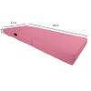 D&D Futon Furniture Lounger Folding Foam Mattresses, Portable Studio Guest Sleeper Chair Beds, Pink 6 x 32 x 80 view 3