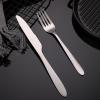 GOODJAYVEN Silverware Flatware Set, 2/8/12/16 Pieces Stainless Steel Household Steak Cutlery Household Hotel Steak Cutlery Stainless Steel Cutlery Two-piece Set (Color : Silver, Size : 4Set-8Pcs) view 3